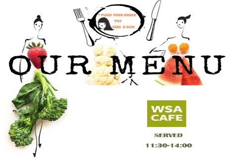 New WSA Cafe menu 